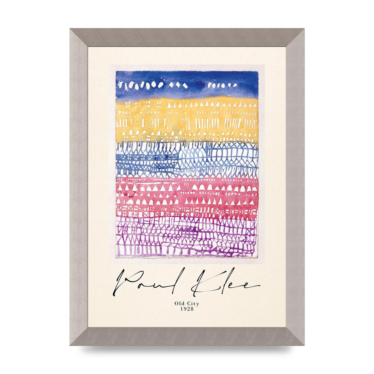 Paul Klee Old City 1928 Wall Art - A4 framed