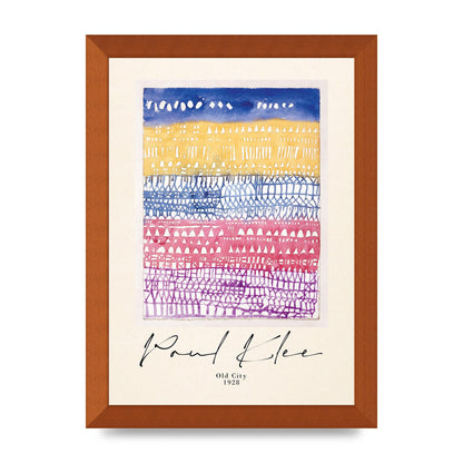 Paul Klee Old City 1928 Wall Art - A4 framed