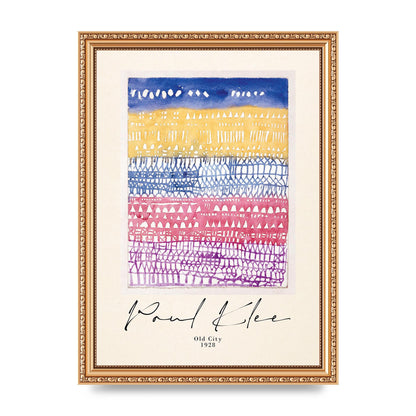 Paul Klee Old City 1928 Wall Art - A4 framed