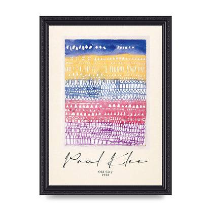Paul Klee Old City 1928 Wall Art - A4 framed