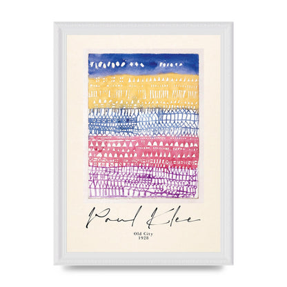 Paul Klee Old City 1928 Wall Art - A4 framed