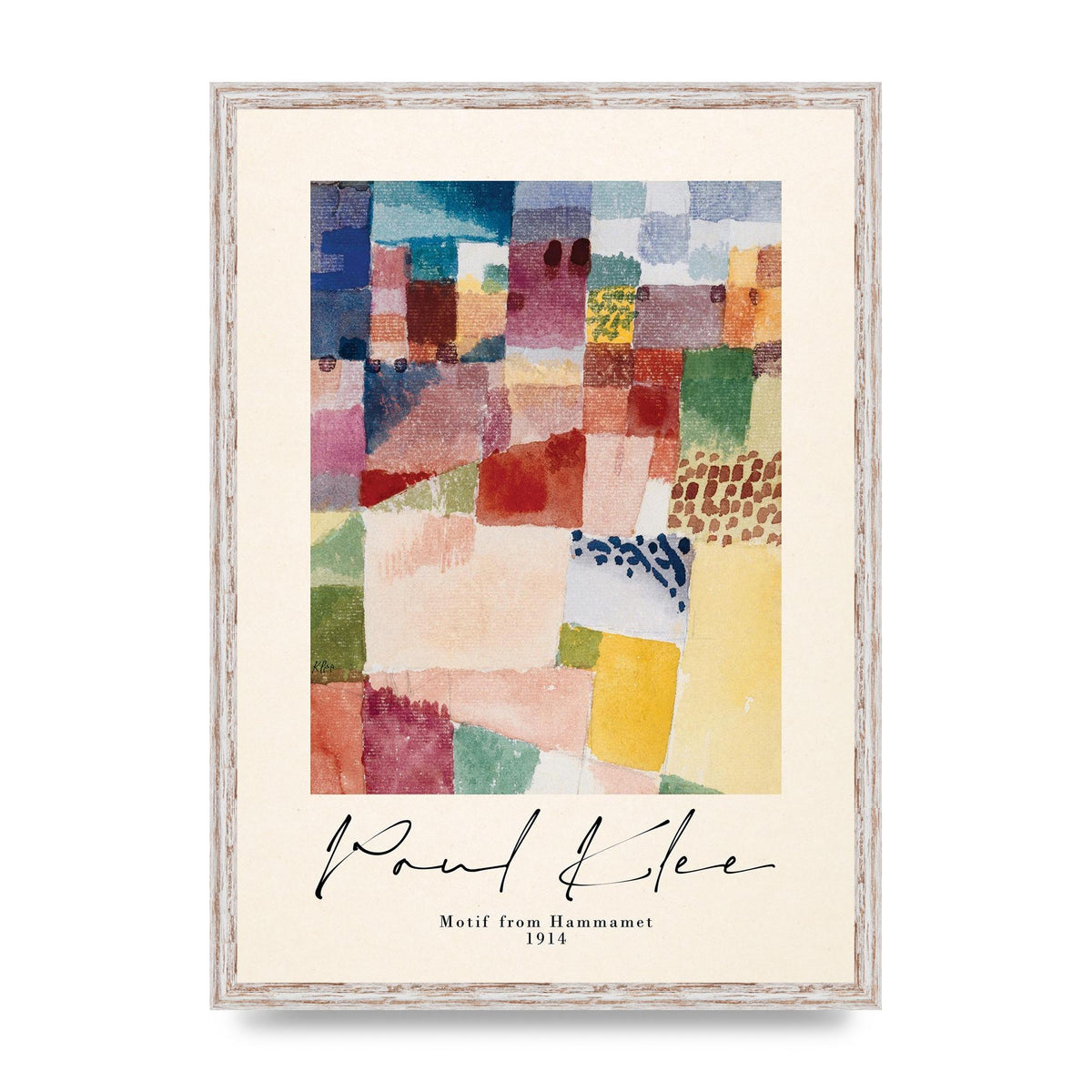 Paul Klee Motif From Hammamet 1914 Art For The Home - A2 framed