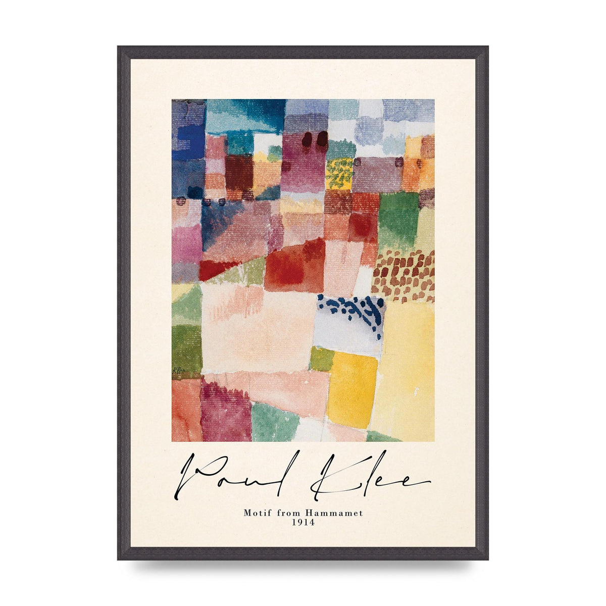 Paul Klee Motif From Hammamet 1914 Art For The Home - A2 framed