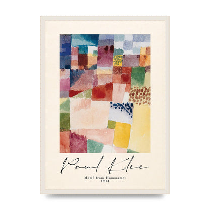 Paul Klee Motif From Hammamet 1914 Art For The Home - A2 framed