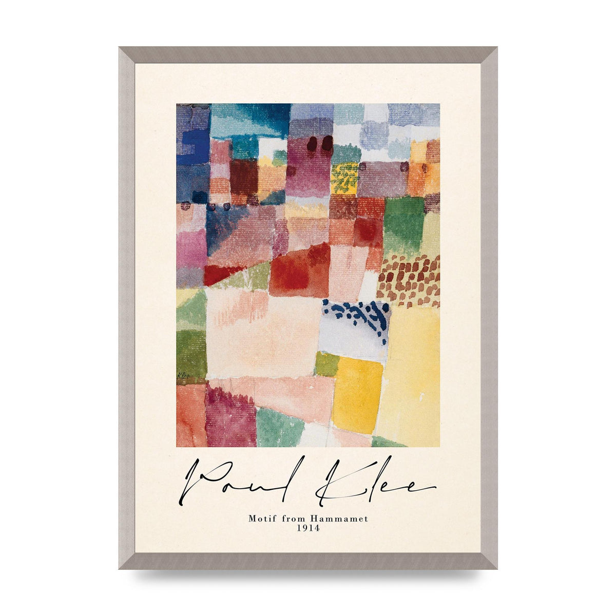 Paul Klee Motif From Hammamet 1914 Art For The Home - A2 framed