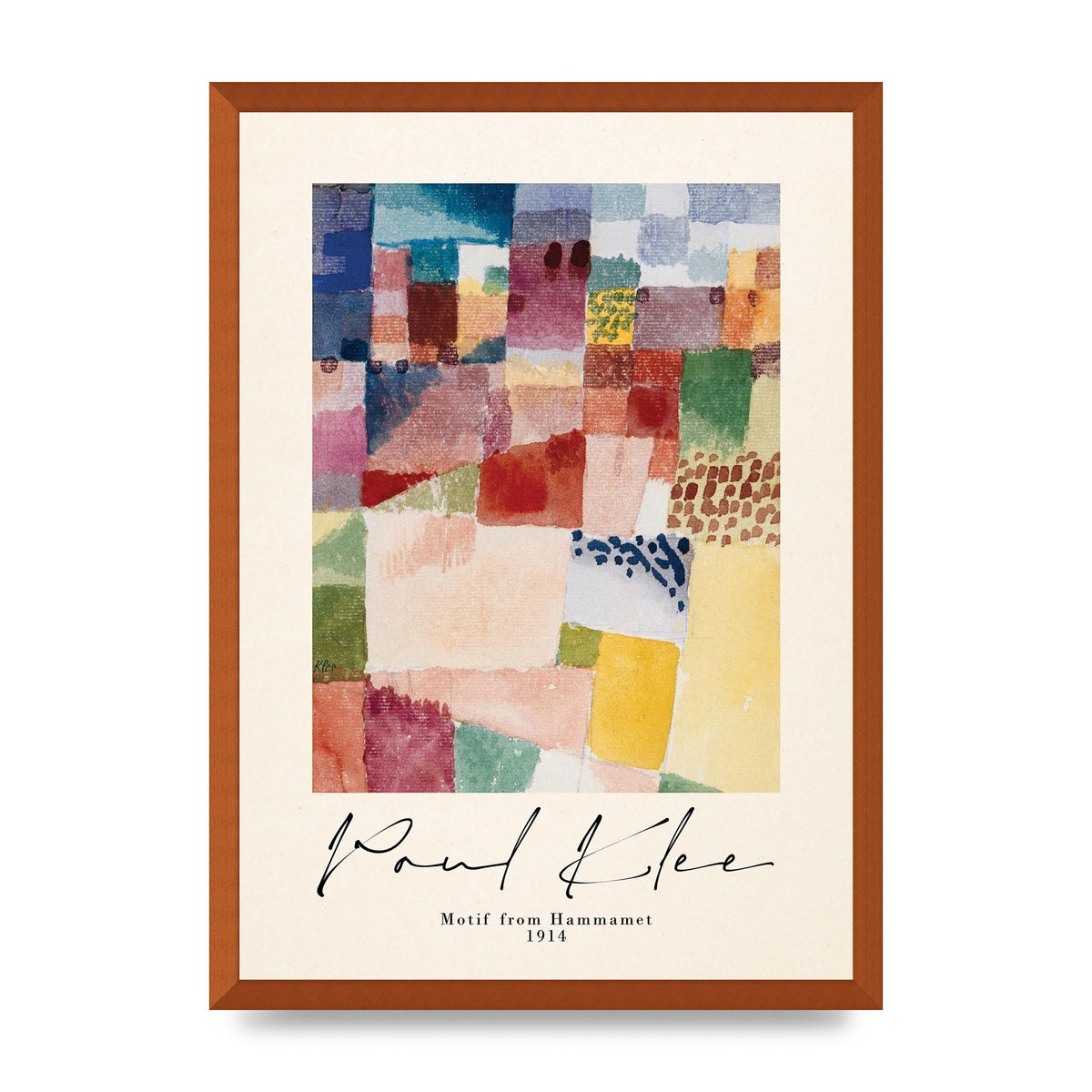 Paul Klee Motif From Hammamet 1914 Art For The Home - A2 framed