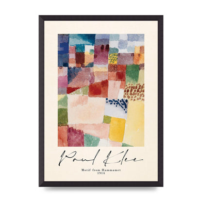 Paul Klee Motif From Hammamet 1914 Art For The Home - A2 framed