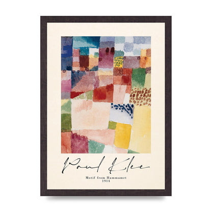 Paul Klee Motif From Hammamet 1914 Art For The Home - A3 framed