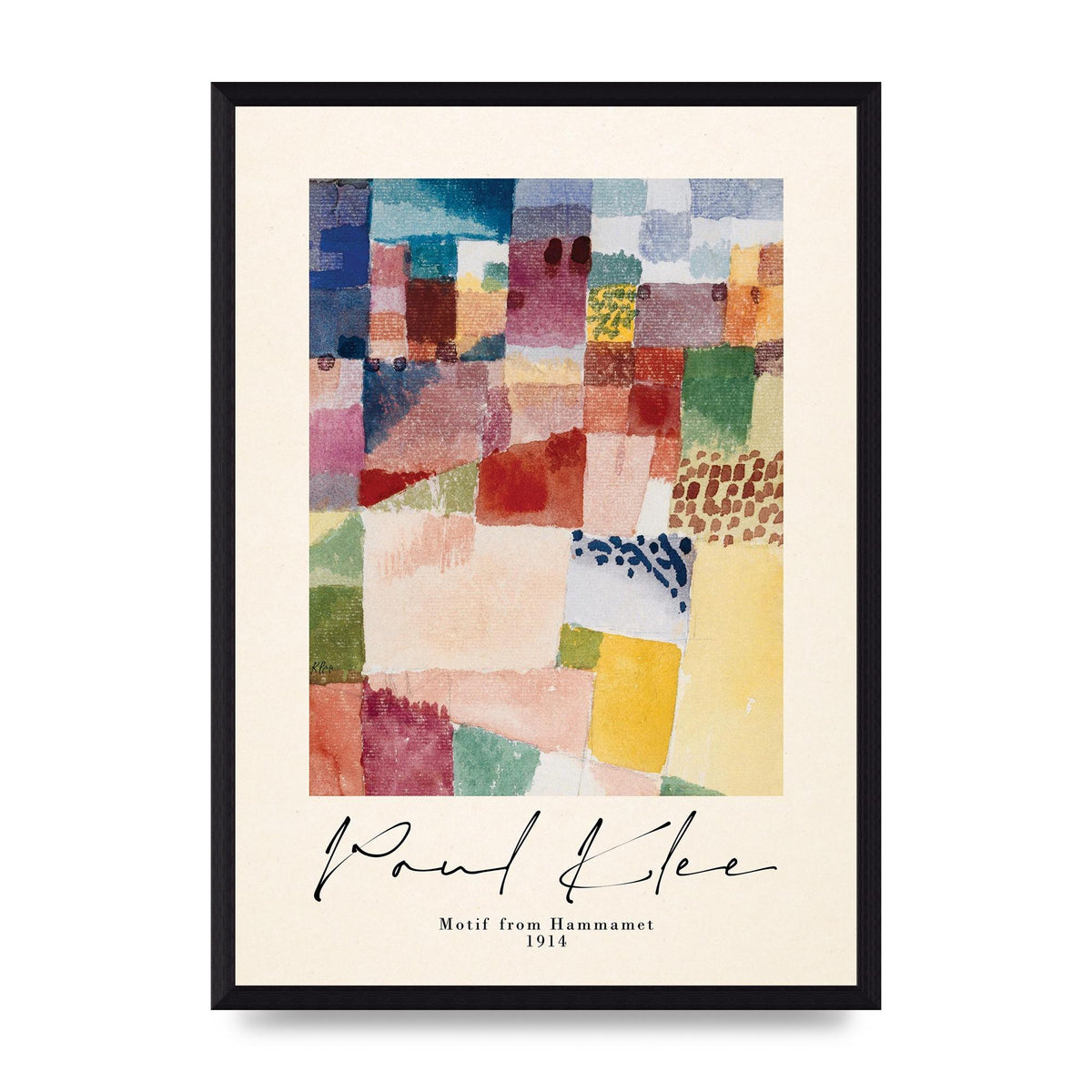 Paul Klee Motif From Hammamet 1914 Art For The Home - A3 framed