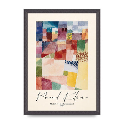 Paul Klee Motif From Hammamet 1914 Art For The Home - A3 framed
