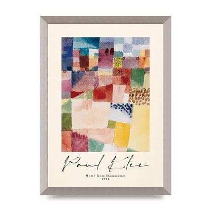 Paul Klee Motif From Hammamet 1914 Art For The Home - A3 framed