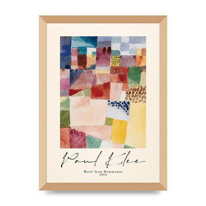 Paul Klee Motif From Hammamet 1914 Art For The Home - A3 framed