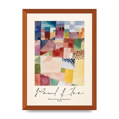 Paul Klee Motif From Hammamet 1914 Art For The Home - A3 framed