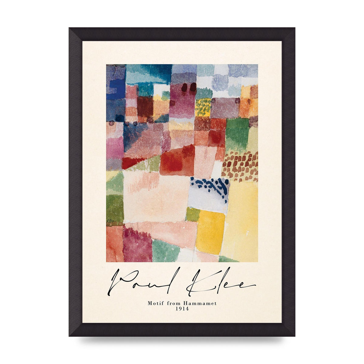 Paul Klee Motif From Hammamet 1914 Art For The Home - A3 framed
