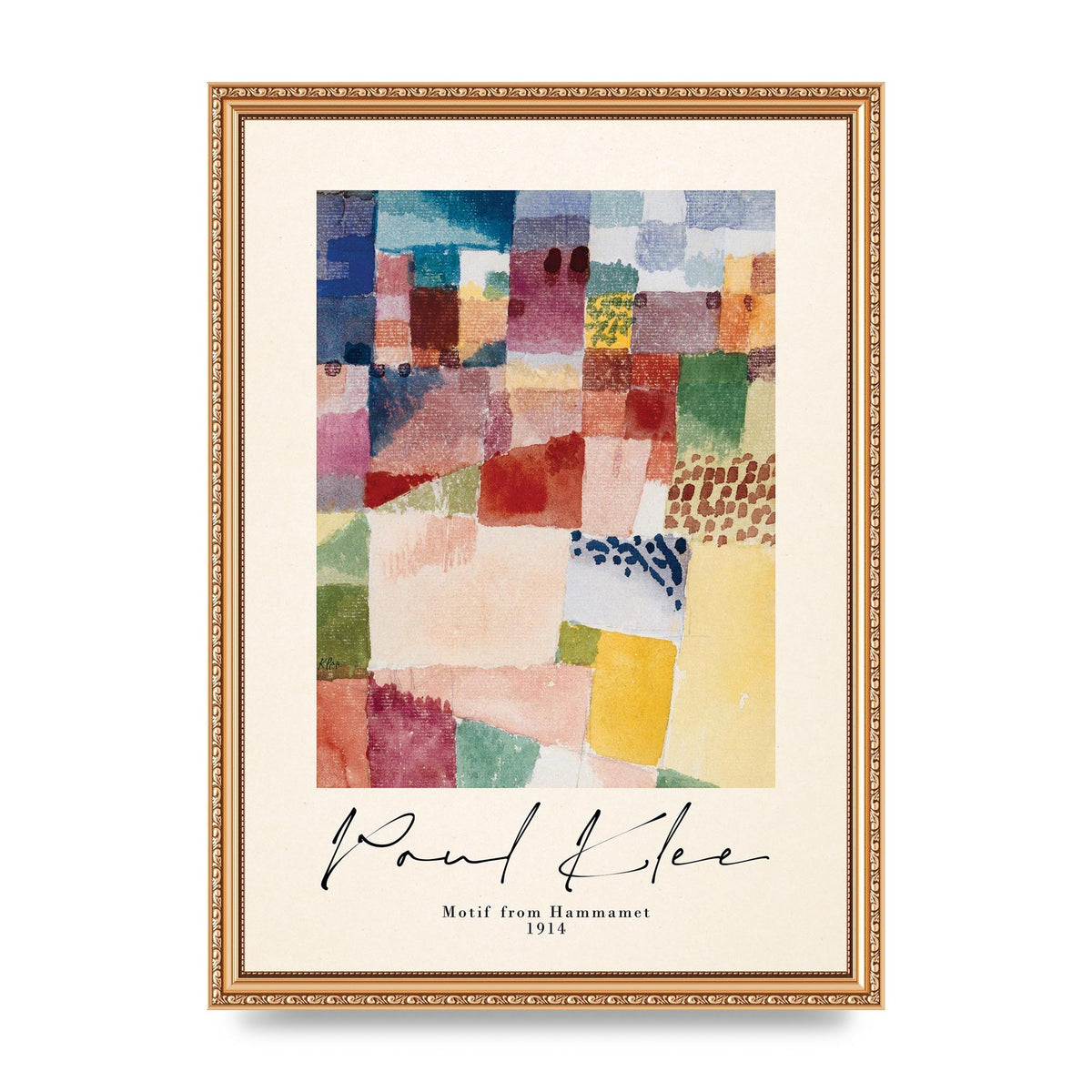 Paul Klee Motif From Hammamet 1914 Art For The Home - A3 framed