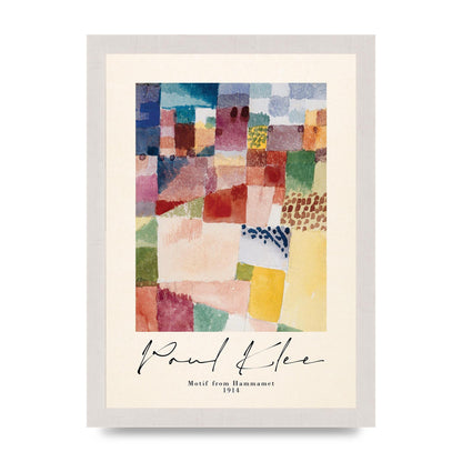 Paul Klee Motif From Hammamet 1914 Art For The Home - A4 framed
