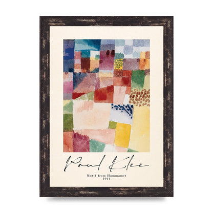 Paul Klee Motif From Hammamet 1914 Art For The Home - A4 framed