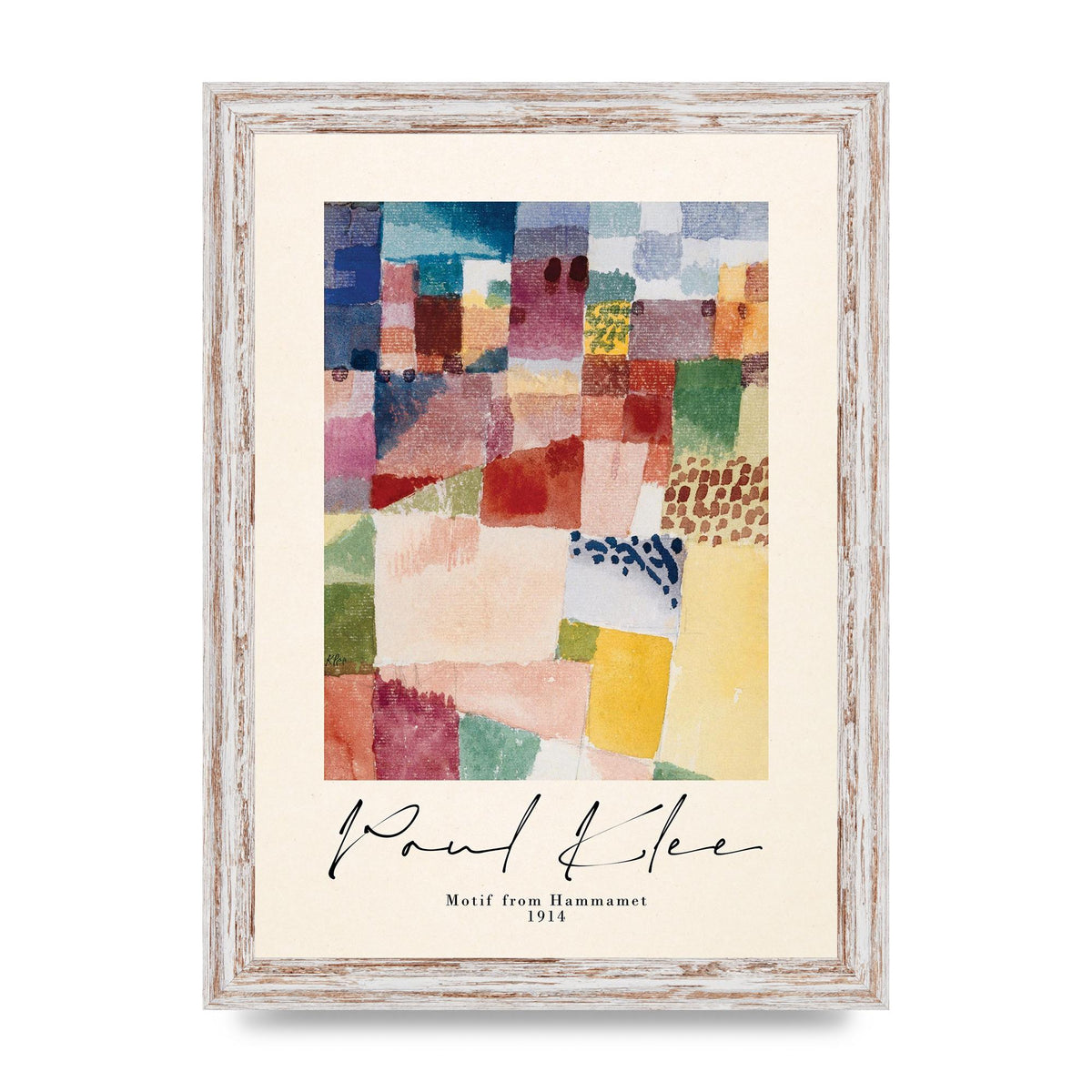 Paul Klee Motif From Hammamet 1914 Art For The Home - A4 framed
