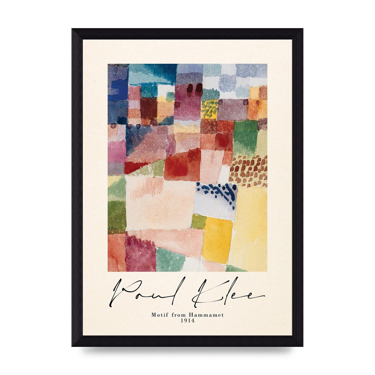 Paul Klee Motif From Hammamet 1914 Art For The Home - A4 framed