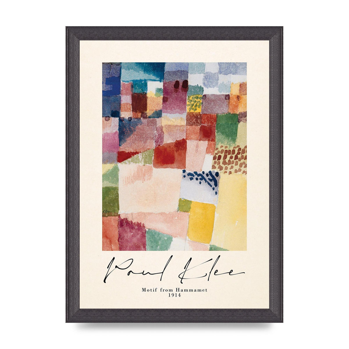 Paul Klee Motif From Hammamet 1914 Art For The Home - A4 framed