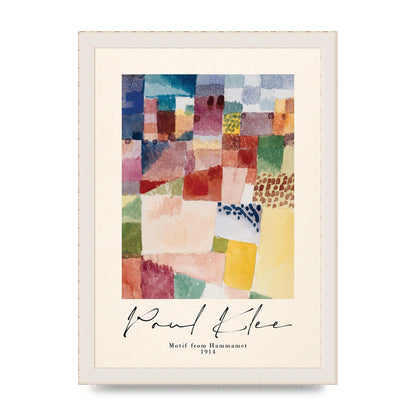Paul Klee Motif From Hammamet 1914 Art For The Home - A4 framed