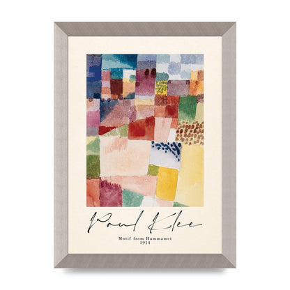 Paul Klee Motif From Hammamet 1914 Art For The Home - A4 framed