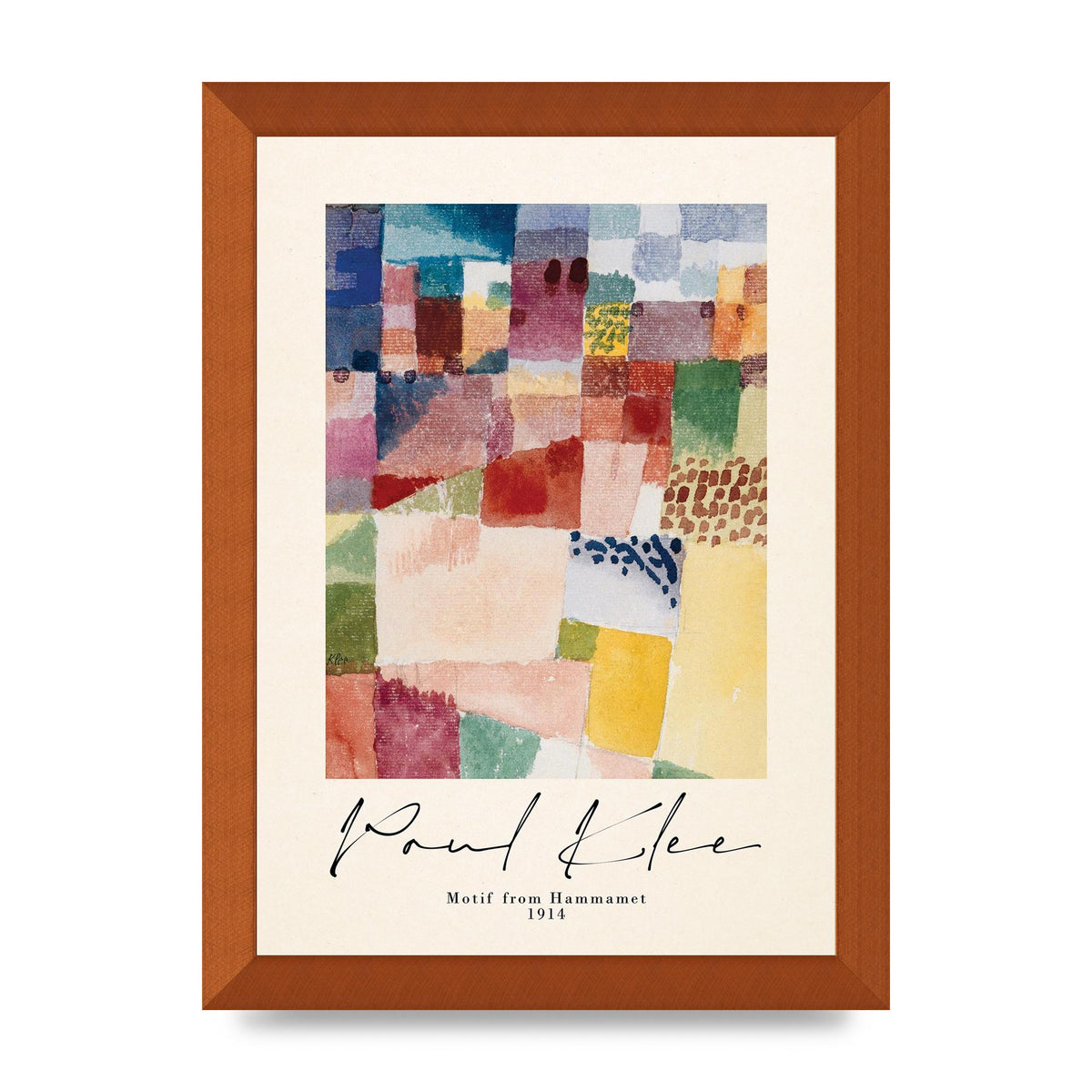 Paul Klee Motif From Hammamet 1914 Art For The Home - A4 framed