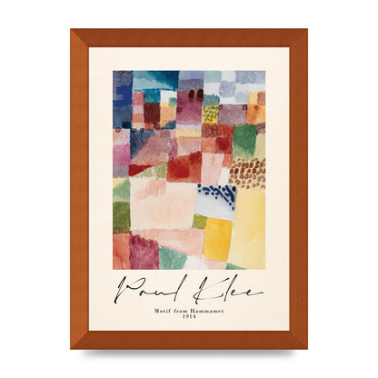 Paul Klee Motif From Hammamet 1914 Art For The Home - A4 framed