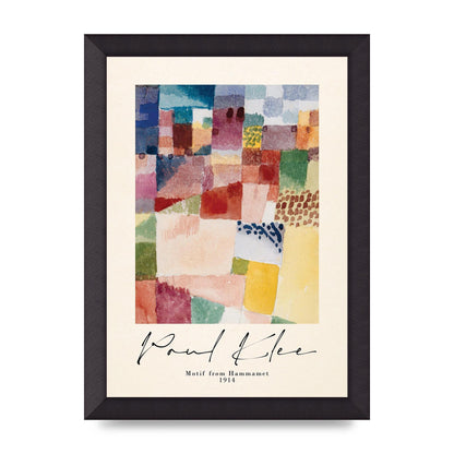 Paul Klee Motif From Hammamet 1914 Art For The Home - A4 framed