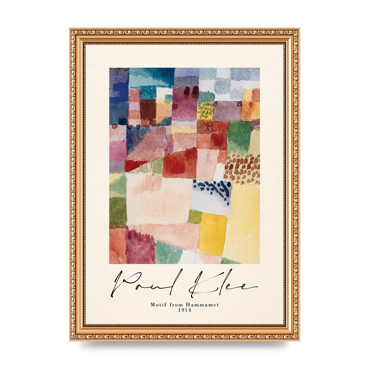 Paul Klee Motif From Hammamet 1914 Art For The Home - A4 framed