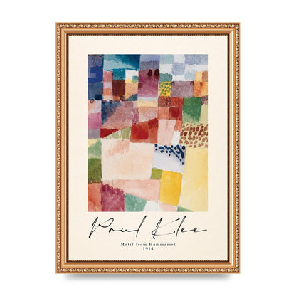 Paul Klee Motif From Hammamet 1914 Art For The Home - A4 framed
