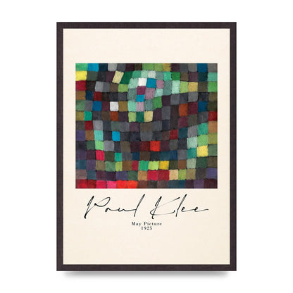 Paul Klee May Picture 1925 Printed Poster - A2 framed