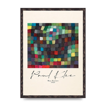 Paul Klee May Picture 1925 Printed Poster - A2 framed