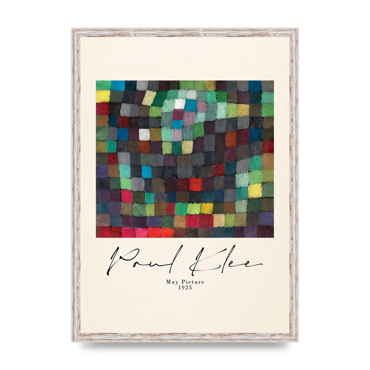 Paul Klee May Picture 1925 Printed Poster - A2 framed