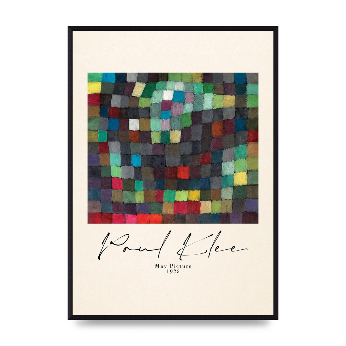 Paul Klee May Picture 1925 Printed Poster - A2 framed