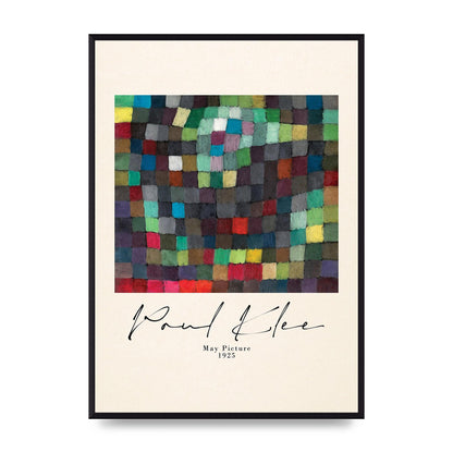 Paul Klee May Picture 1925 Printed Poster - A2 framed