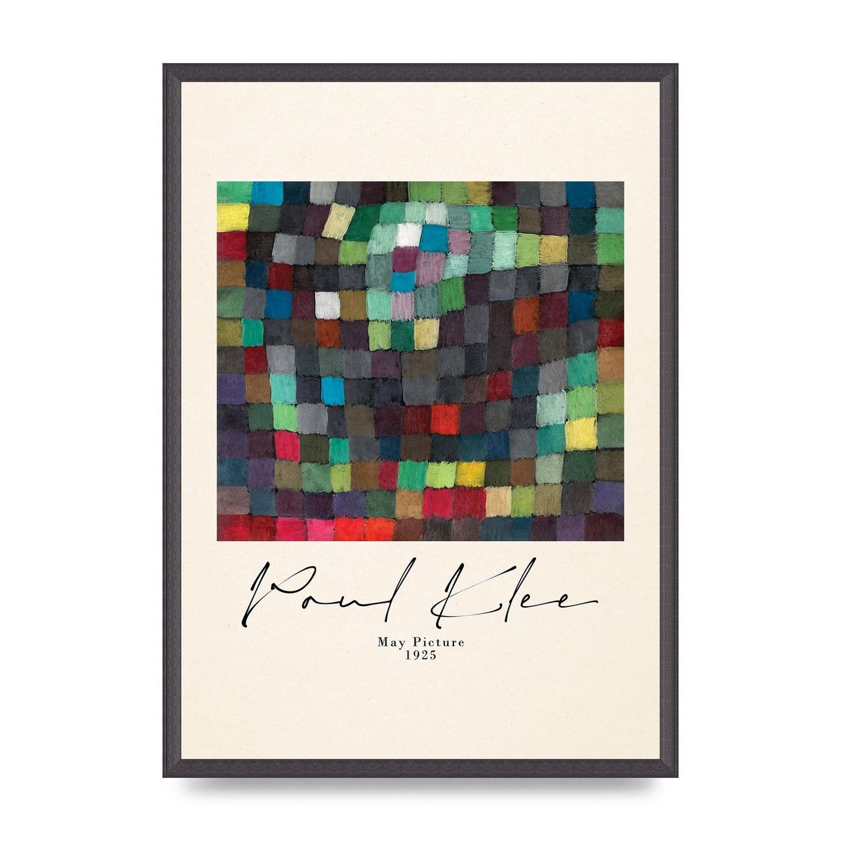 Paul Klee May Picture 1925 Printed Poster - A2 framed