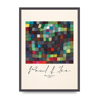Paul Klee May Picture 1925 Printed Poster - A2 framed