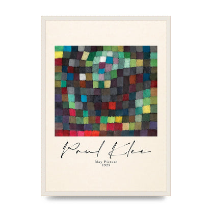 Paul Klee May Picture 1925 Printed Poster - A2 framed