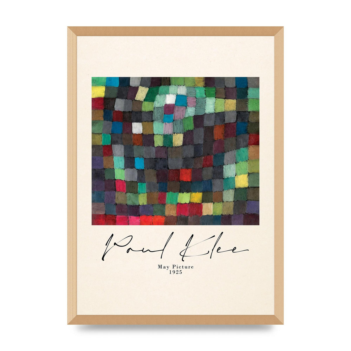 Paul Klee May Picture 1925 Printed Poster - A2 framed