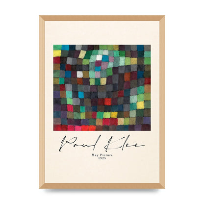 Paul Klee May Picture 1925 Printed Poster - A2 framed
