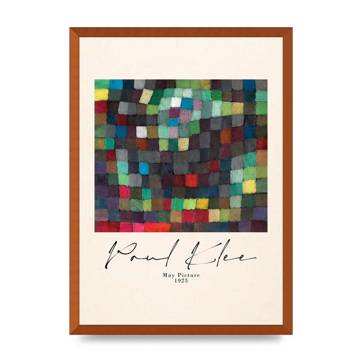 Paul Klee May Picture 1925 Printed Poster - A2 framed