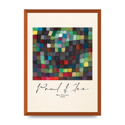 Paul Klee May Picture 1925 Printed Poster - A2 framed