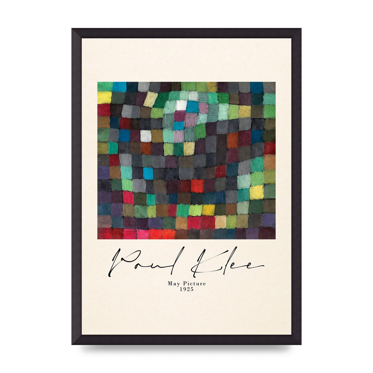 Paul Klee May Picture 1925 Printed Poster - A2 framed