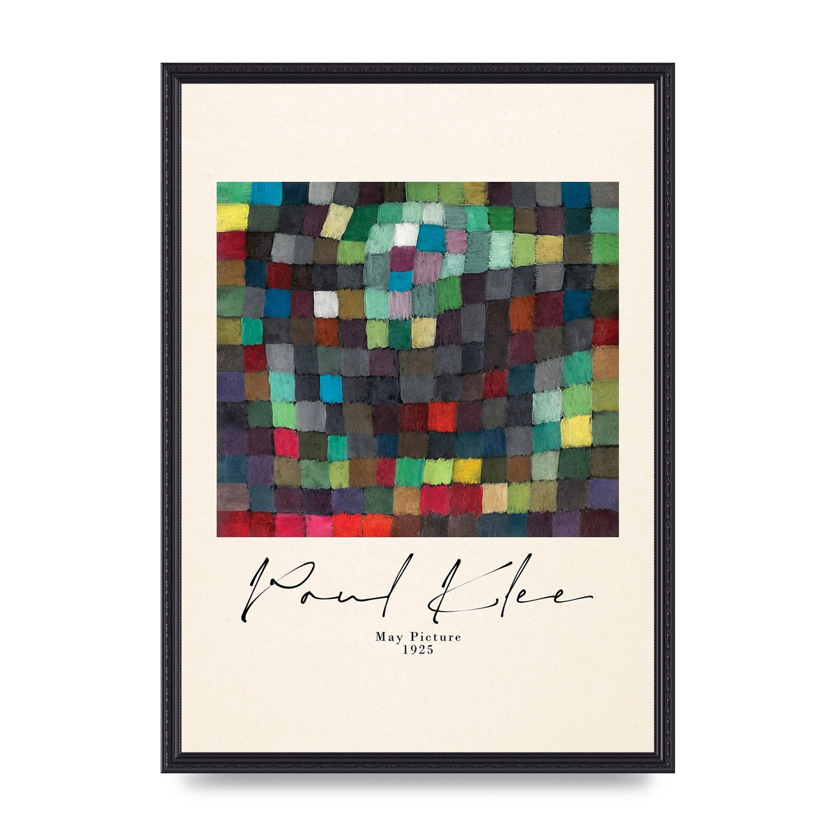 Paul Klee May Picture 1925 Printed Poster - A2 framed