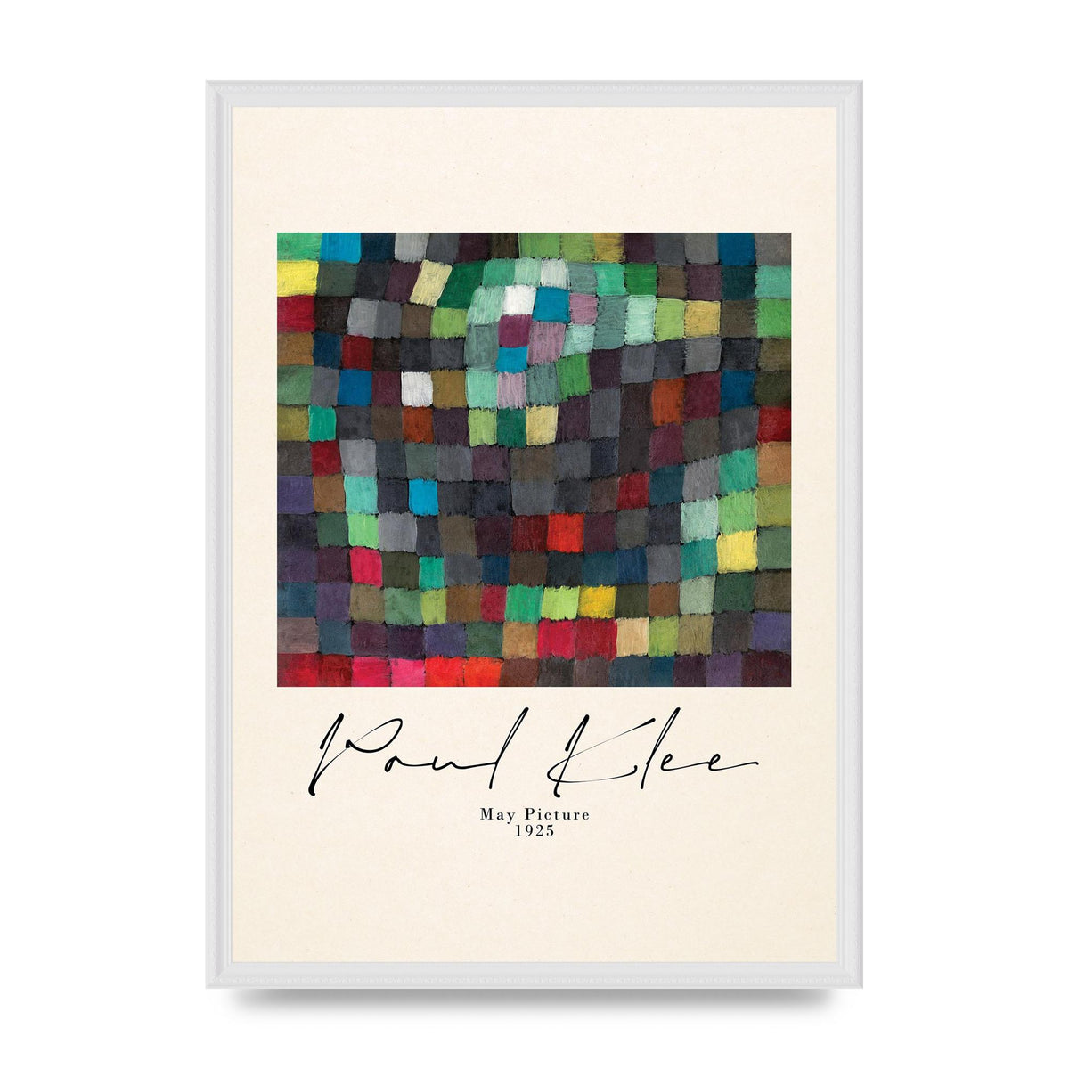 Paul Klee May Picture 1925 Printed Poster - A2 framed
