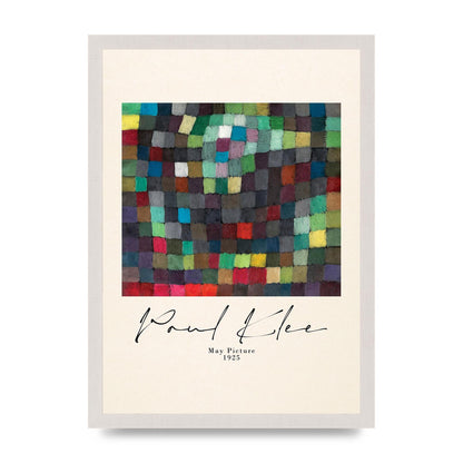 Paul Klee May Picture 1925 Printed Poster - A3 framed