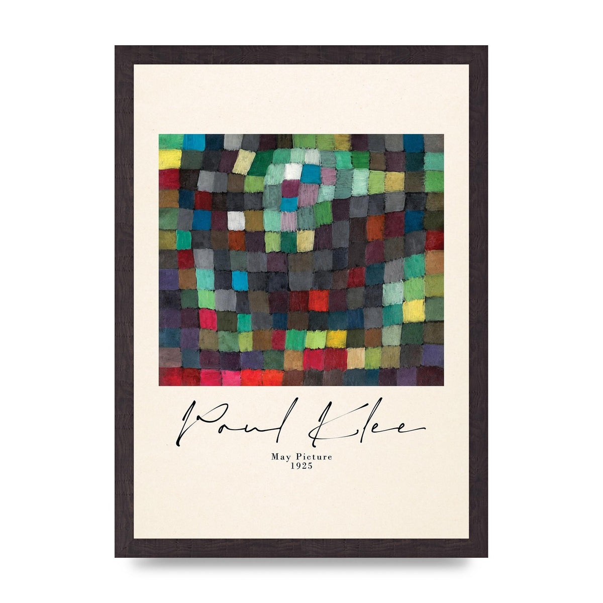 Paul Klee May Picture 1925 Printed Poster - A3 framed