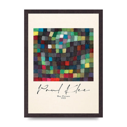 Paul Klee May Picture 1925 Printed Poster - A3 framed