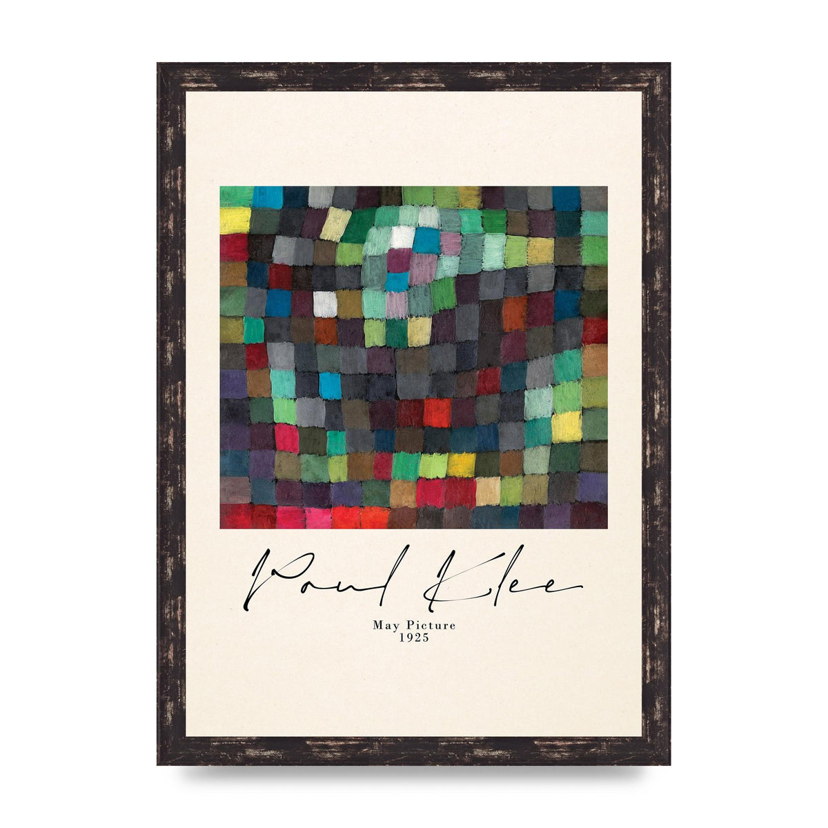 Paul Klee May Picture 1925 Printed Poster - A3 framed